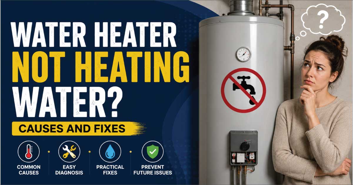 Water Heater Not Heating Water: Causes and Fixes