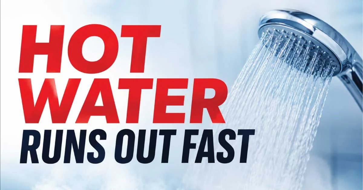 What Causes Hot Water to Run Out Fast
