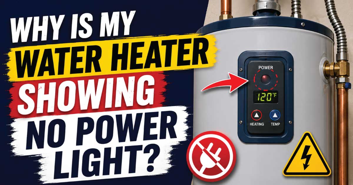 Why Is My Water Heater Showing No Power Light