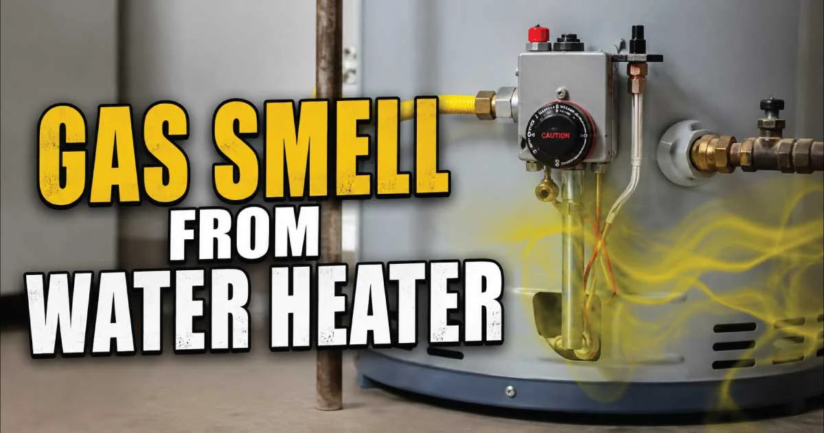 gas smell from water heater