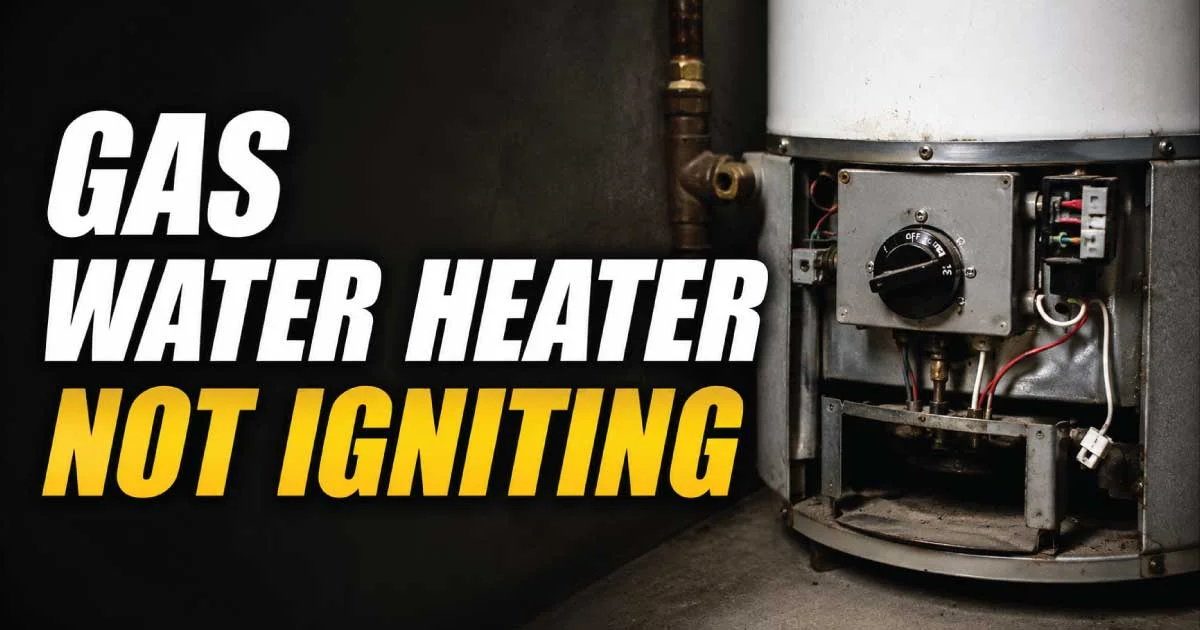 gas water heater not igniting