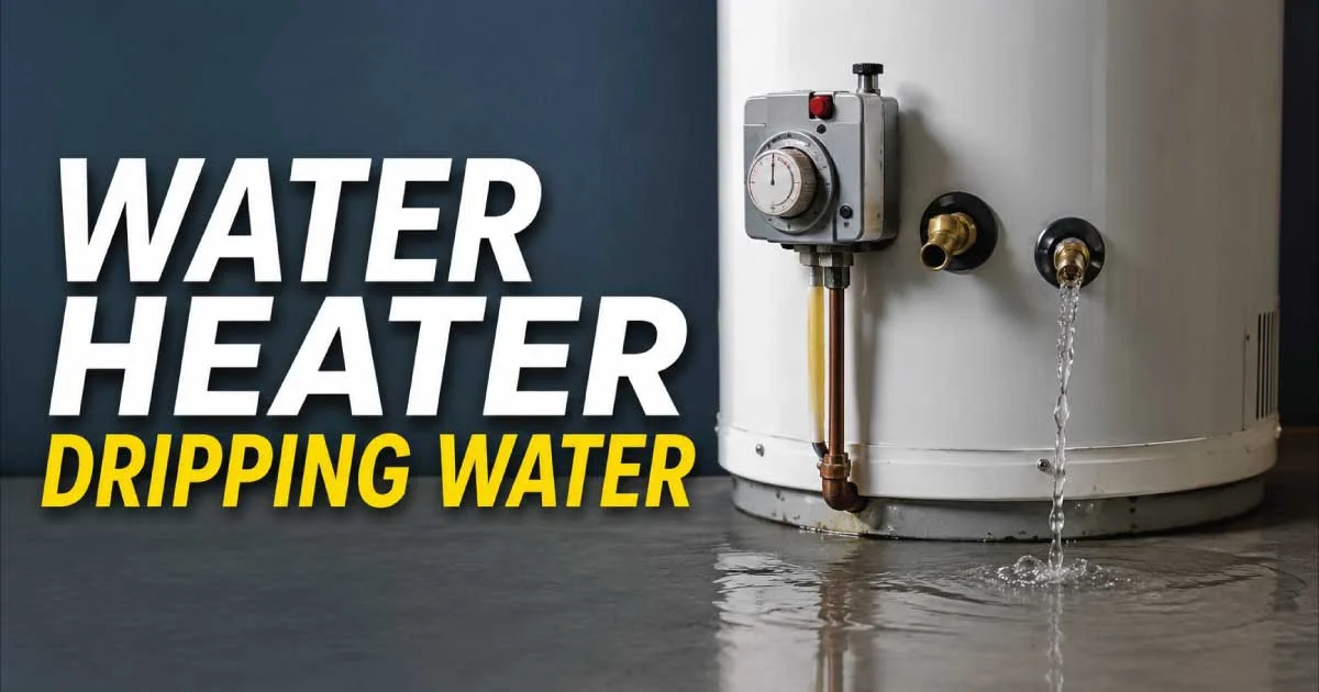 water heater dripping water