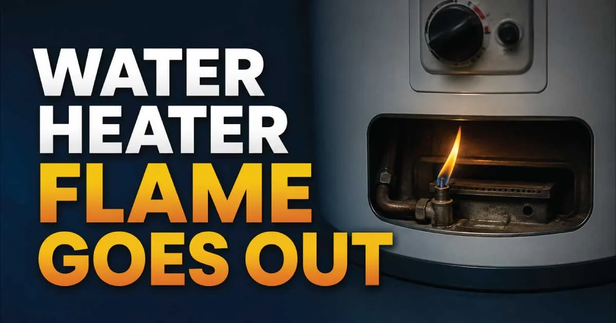 water heater flame goes out