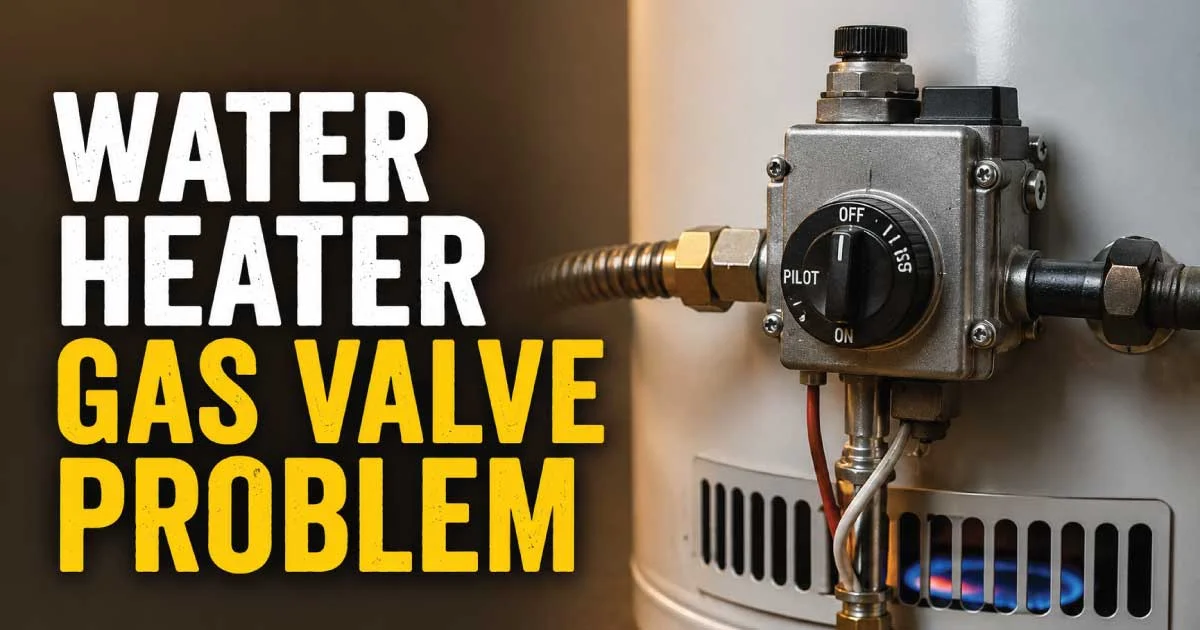 water heater gas valve problem