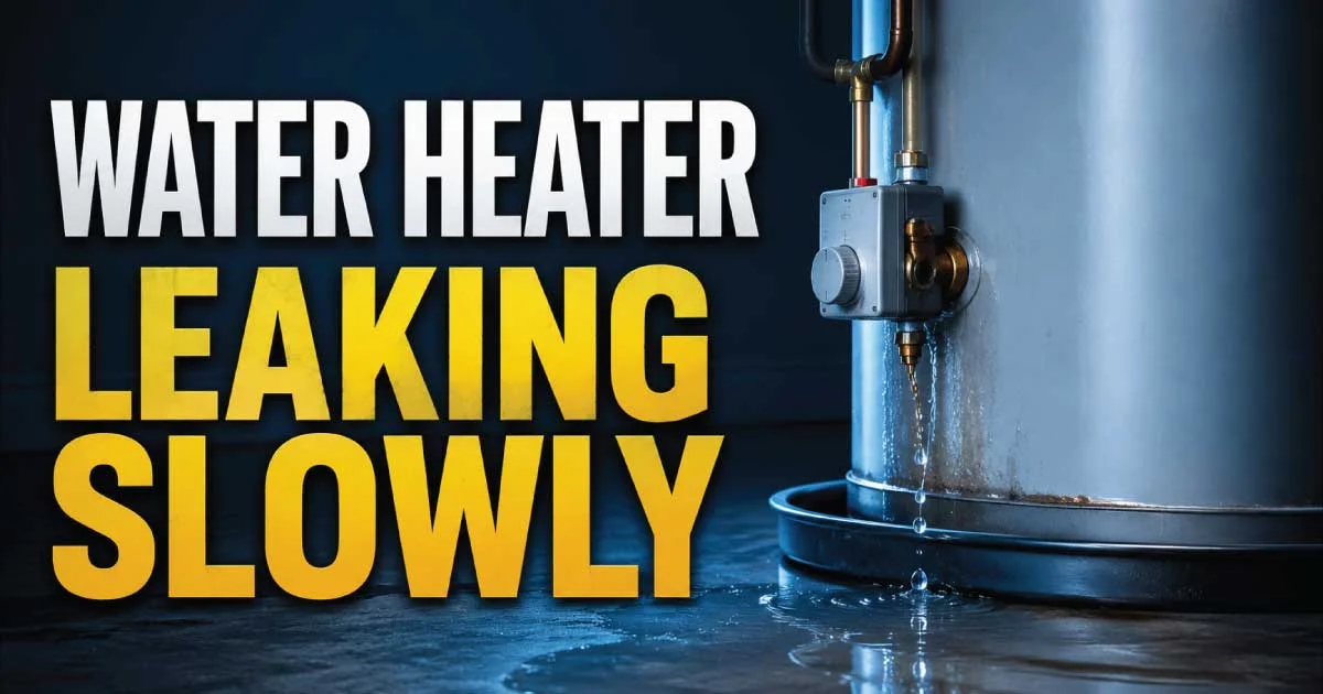 water heater leaking slowly