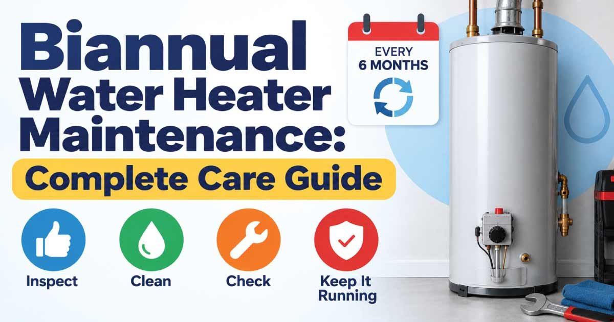 Biannual Water Heater Maintenance