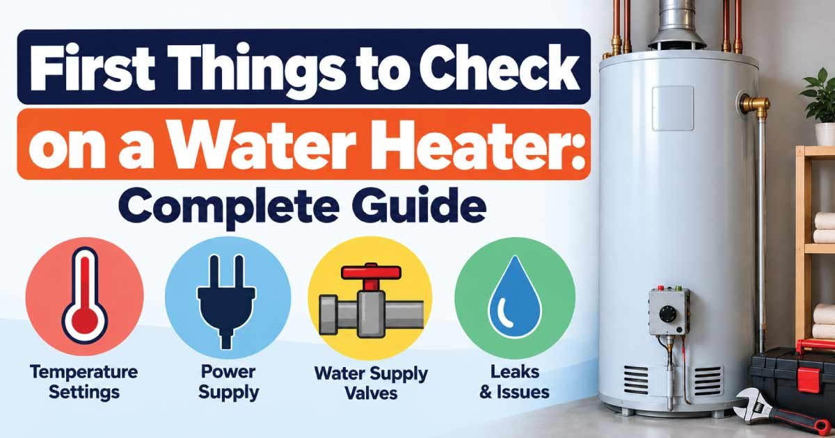First Things to Check on a Water Heater