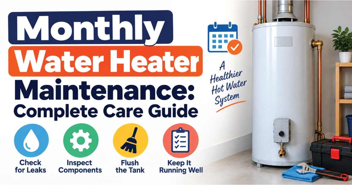 Monthly Water Heater Maintenance