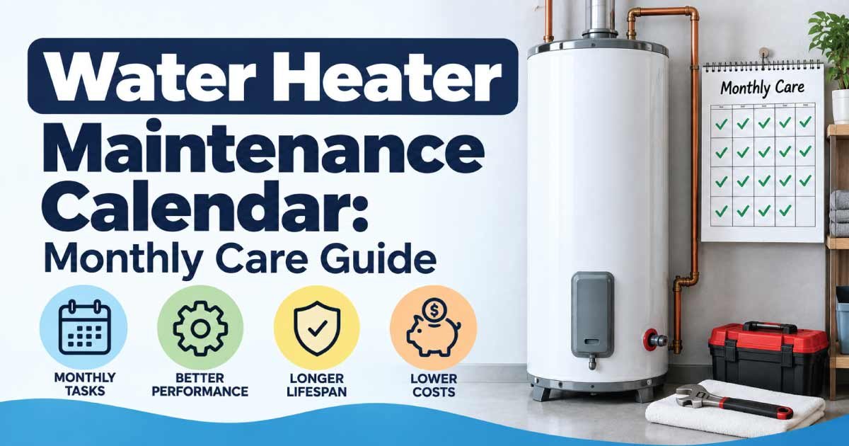 Water Heater Maintenance Calendar