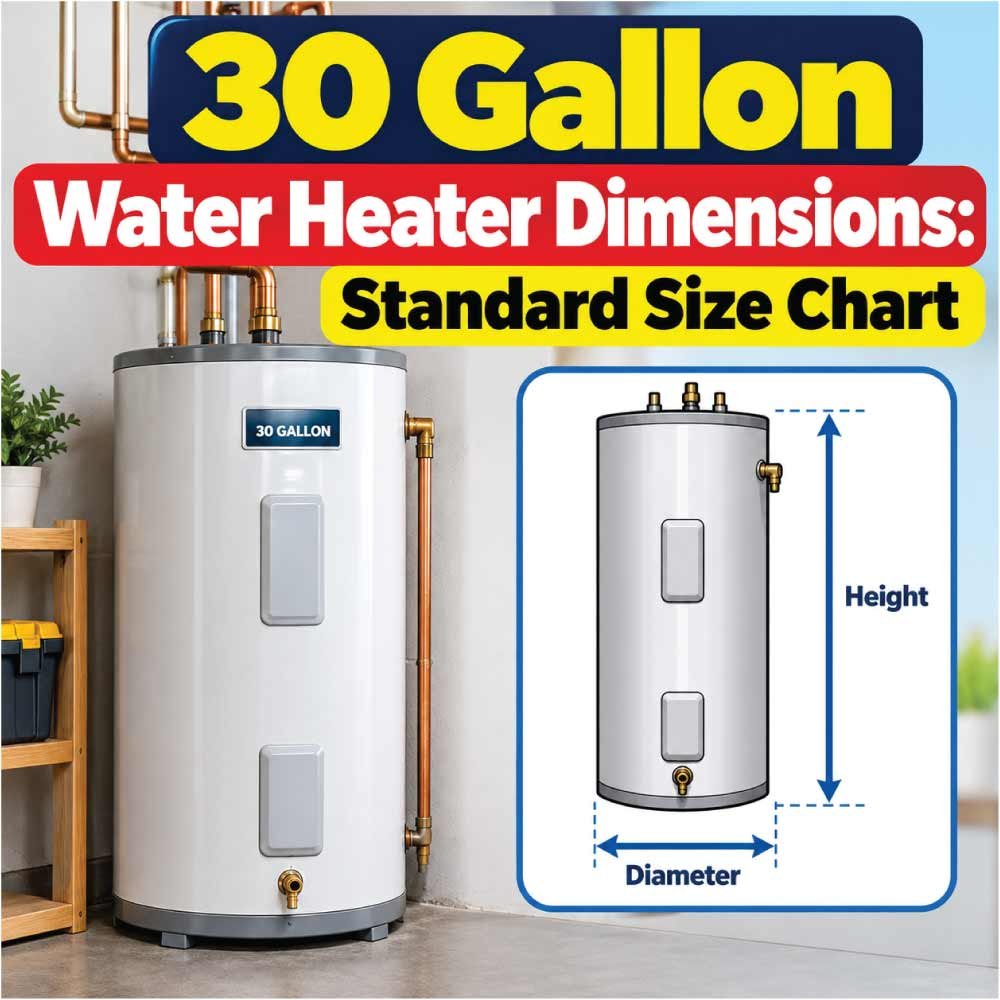 30 Gallon Water Heater Dimensions