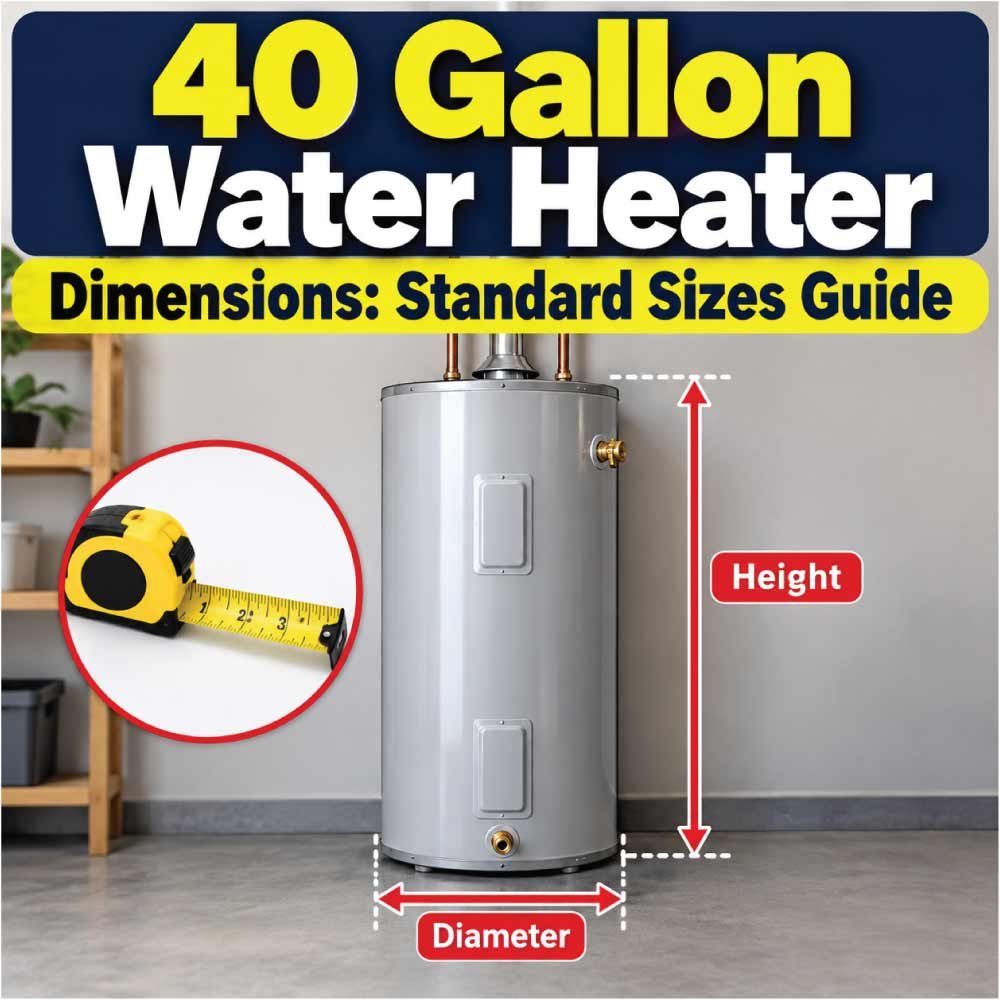 40 Gallon Water Heater Dimensions
