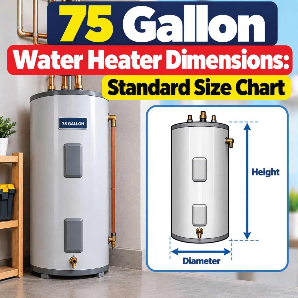 75 Gallon Water Heater Dimensions