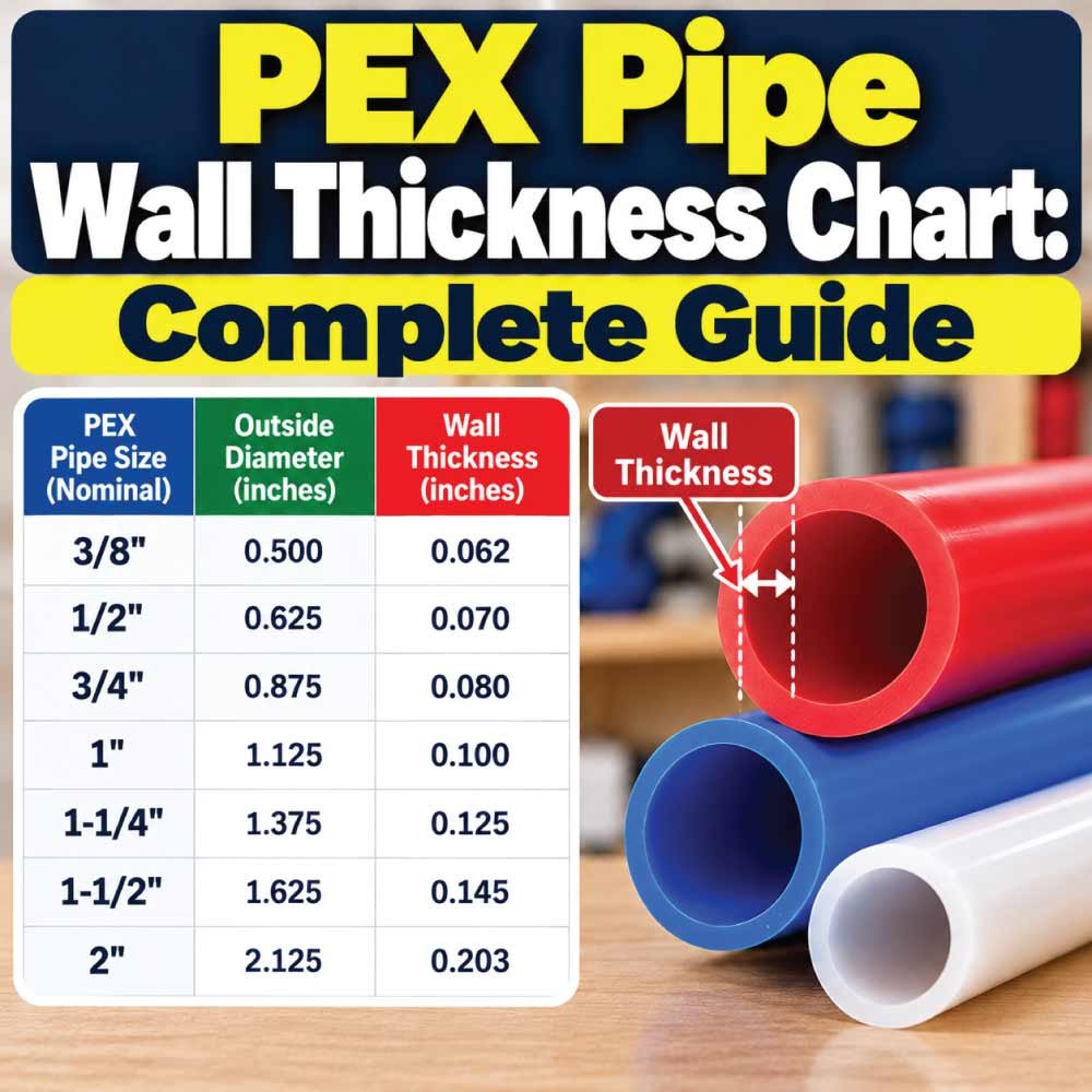 PEX Pipe Wall Thickness Chart